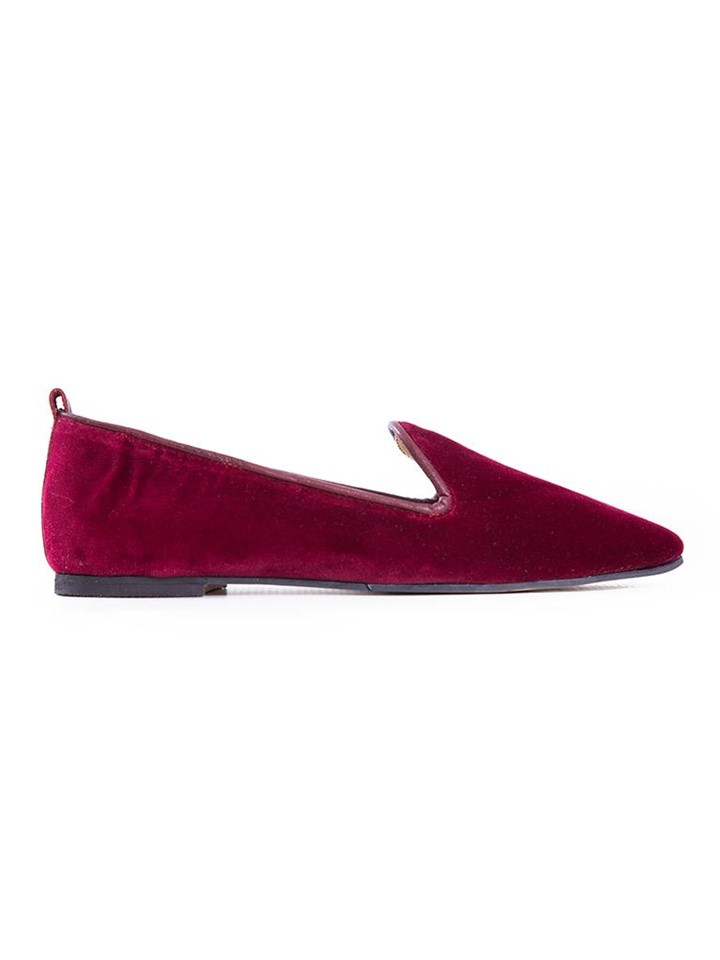 Red Velvet Loafers made in South Africa | Shop Equilibrio