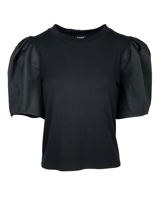 Puff Sleeve T-shirt South Africa, Black| Buy Local on Equilibrio