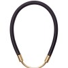 black rubber and brass necklace South Africa African Inspired